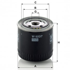 Маслен филтър Mann-Filter W 920/7