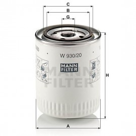 Маслен филтър Mann-Filter W 930/20