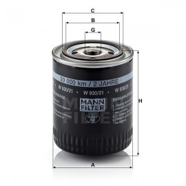 Маслен филтър Mann-Filter W 930/21