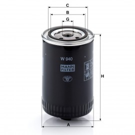 Маслен филтър Mann-Filter W 940