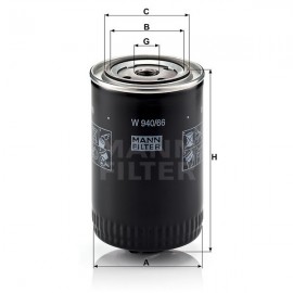 Маслен филтър Mann-Filter W 940/66