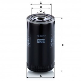 Маслен филтър Mann-Filter W 950/17