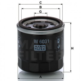 Маслен филтър Mann-Filter W 6031