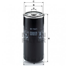 Маслен филтър Mann-Filter W 730/1