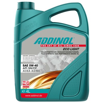 Масло Addinol Eco Light 5W-40 - 4 Литра