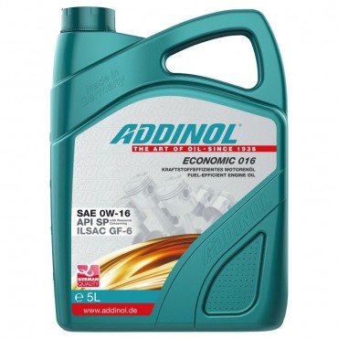 Масло Addinol Economic 016 0W-16 - 5 Литра