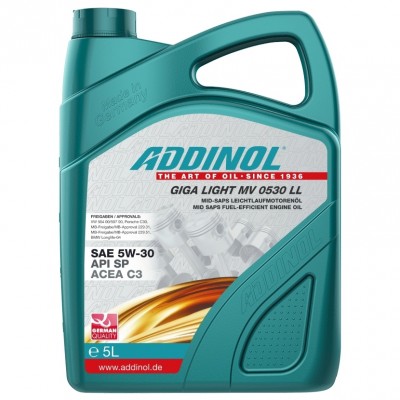Масло Addinol Giga Light MV 0530 LL 5W-30 - 5 Литра