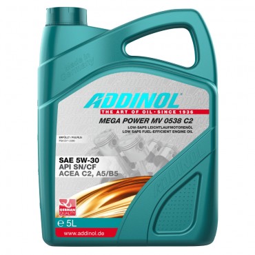 Масло Addinol Mega Power MV 0538 5W-30 C2 - 5 Литра