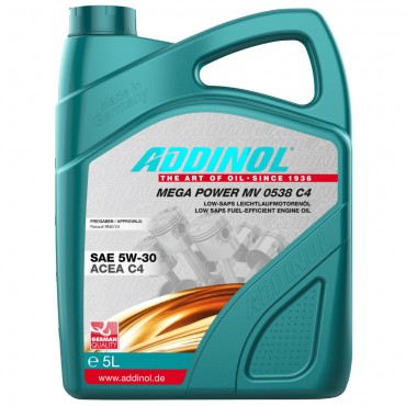 Масло Addinol Mega Power MV 0538 5W-30 C4 - 5 Литра