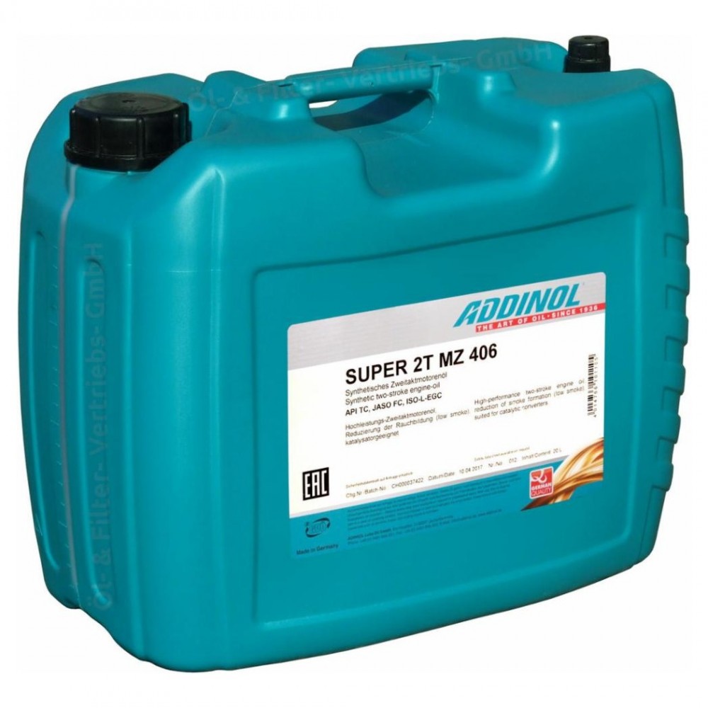 Двутактово масло ADDINOL Super 2T MZ 406 - 20 Литра