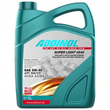 Масло Addinol Super Light 0540 5W-40 - 5 Литра