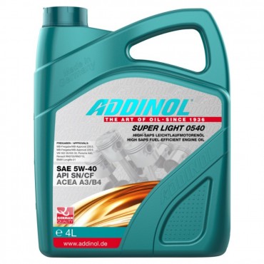 Масло Addinol Super Light 0540 5W-40 - 4 Литра