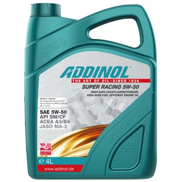 Масло Addinol Super Racing 5W-50 - 4 Литра