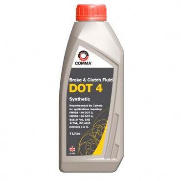 Спирачна течност COMMA Brake & Clutch Fluid DOT 4 - 1 Литър