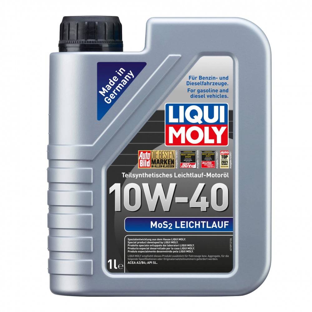 Масло LIQUI MOLY MoS2 Leichtlauf 10W-40 - 1 Литър Масло LIQUI MOLY MoS2 Leichtlauf 10W-40 - 1 Литър