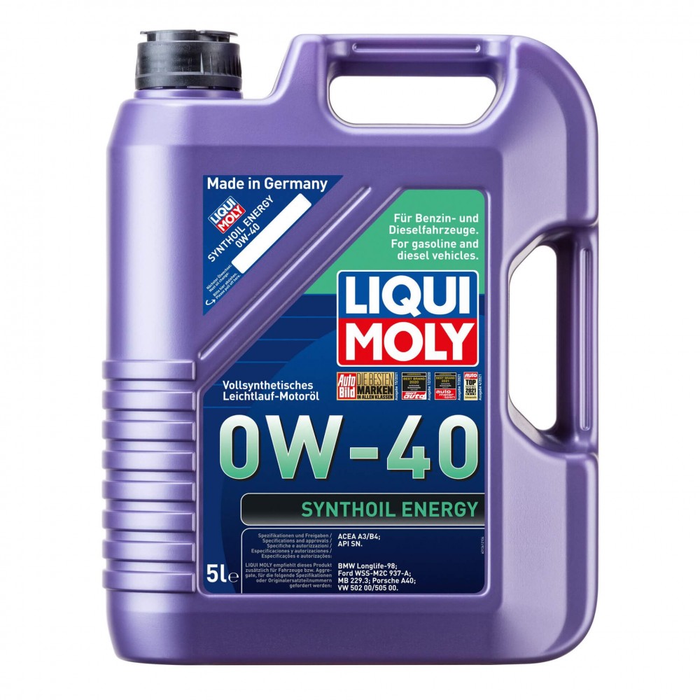 Масло LIQUI MOLY Synthoil Energy 0W-40 - 5 Литра