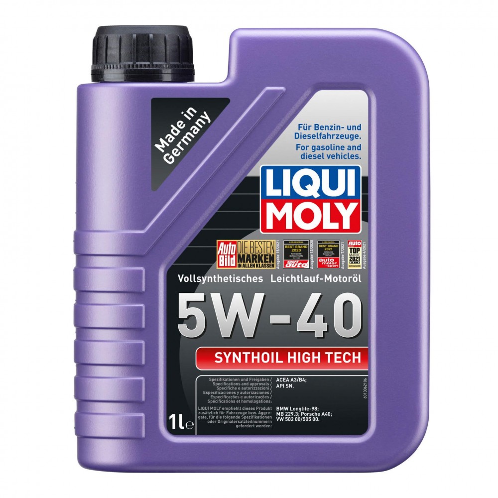 Масло LIQUI MOLY Synthoil High Tech 5W-40 - 1 Литър