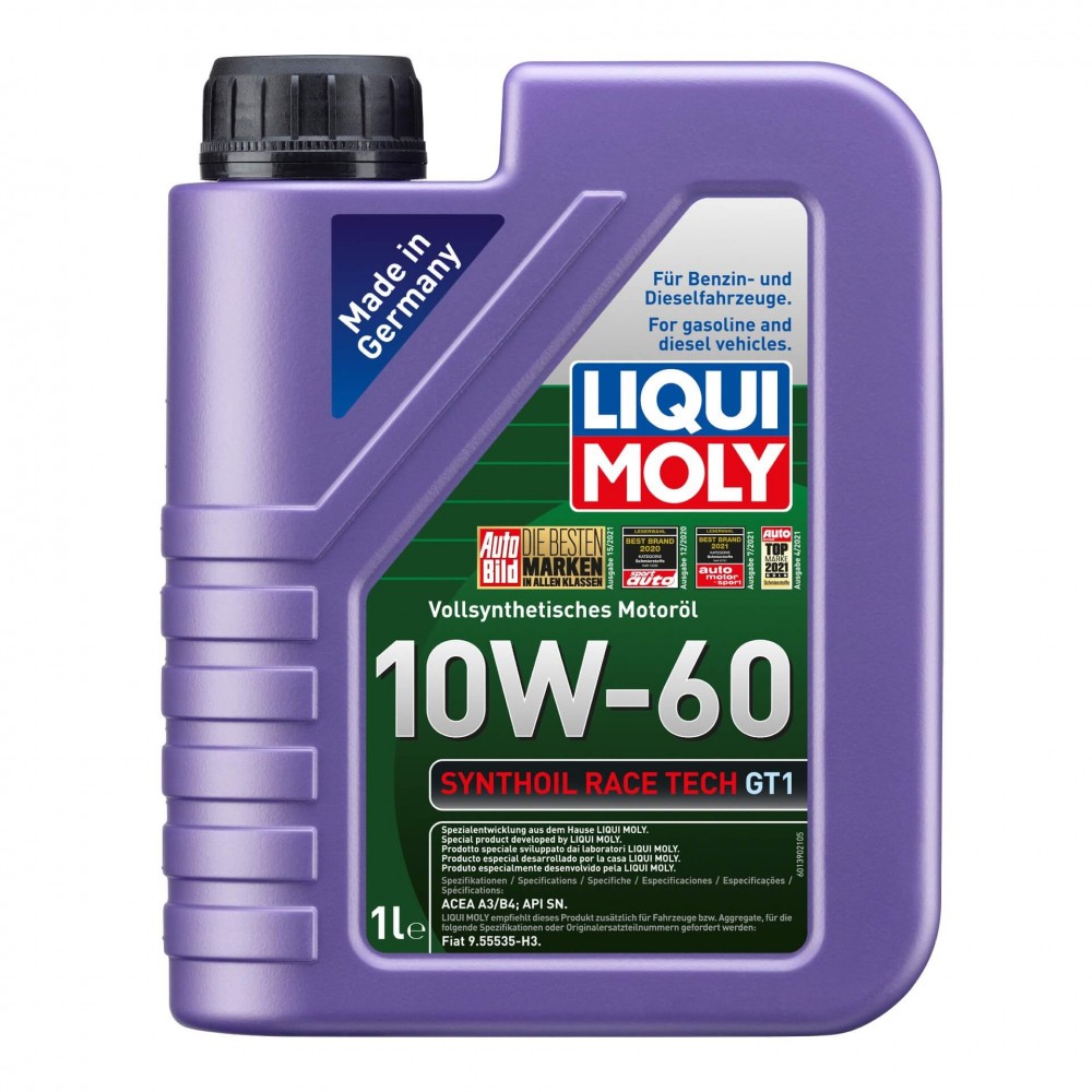 Масло LIQUI MOLY Synthoil Race Tech GT1 10W-60 - 1 Литър Масло LIQUI MOLY Synthoil Race Tech GT1 10W-60 - 1 Литър