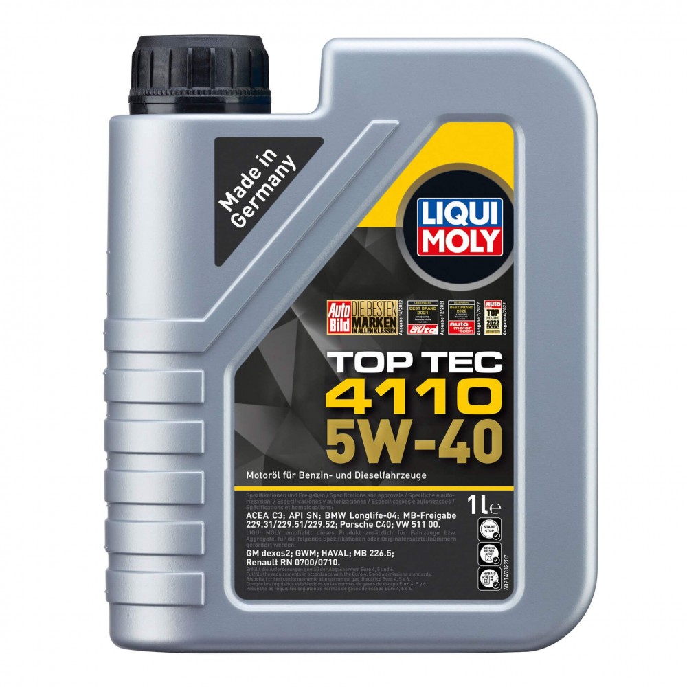 Масло LIQUI MOLY Top Tec 4110 5W-40 - 1 Литър