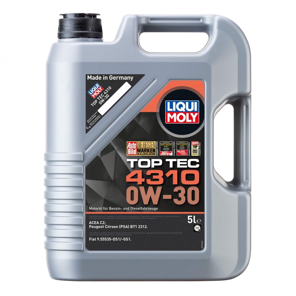 Масло LIQUI MOLY Top Tec 4310 0W-30 - 5 Литра Масло LIQUI MOLY Top Tec 4310 0W-30 - 5 Литра