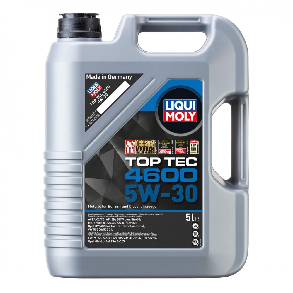 Масло LIQUI MOLY Top Tec 4600 5W-30 - 5 Литра Масло LIQUI MOLY Top Tec 4600 5W-30 - 5 Литра