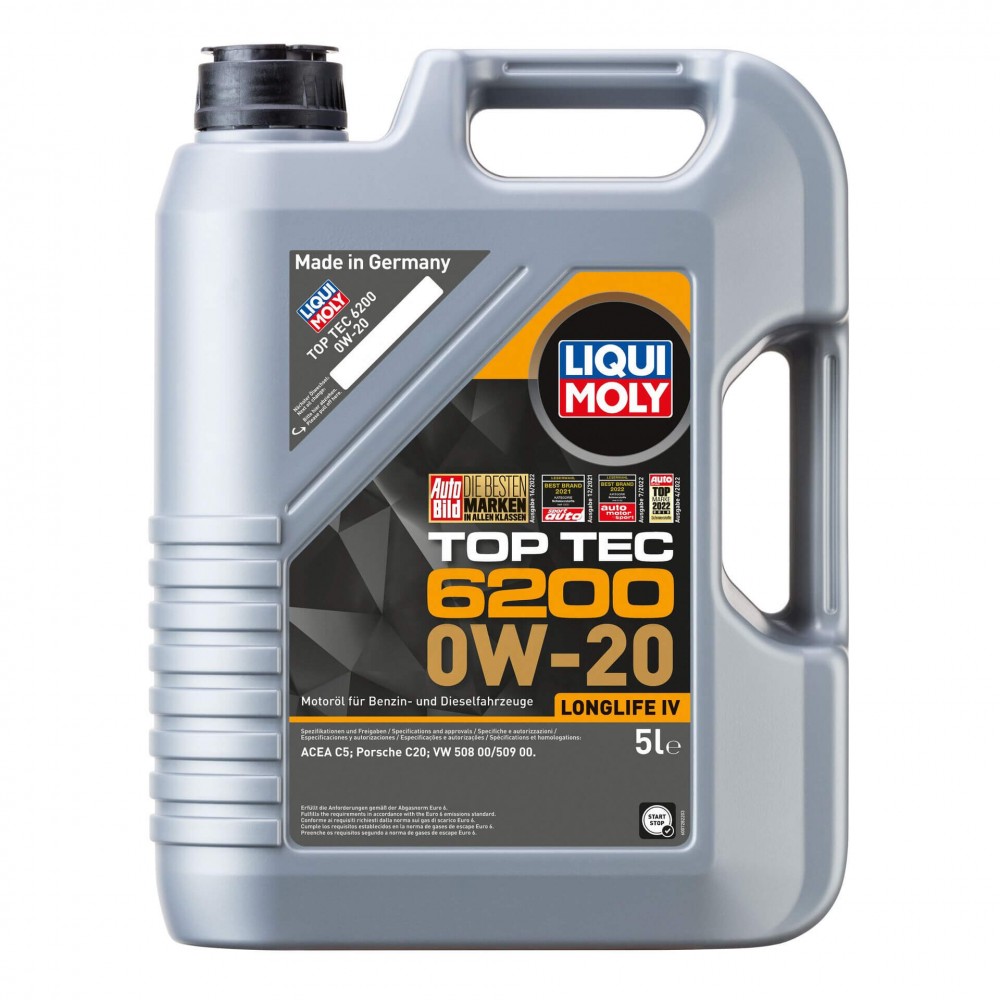 Масло LIQUI MOLY Top Tec 6200 0W-20 - 5 Литра