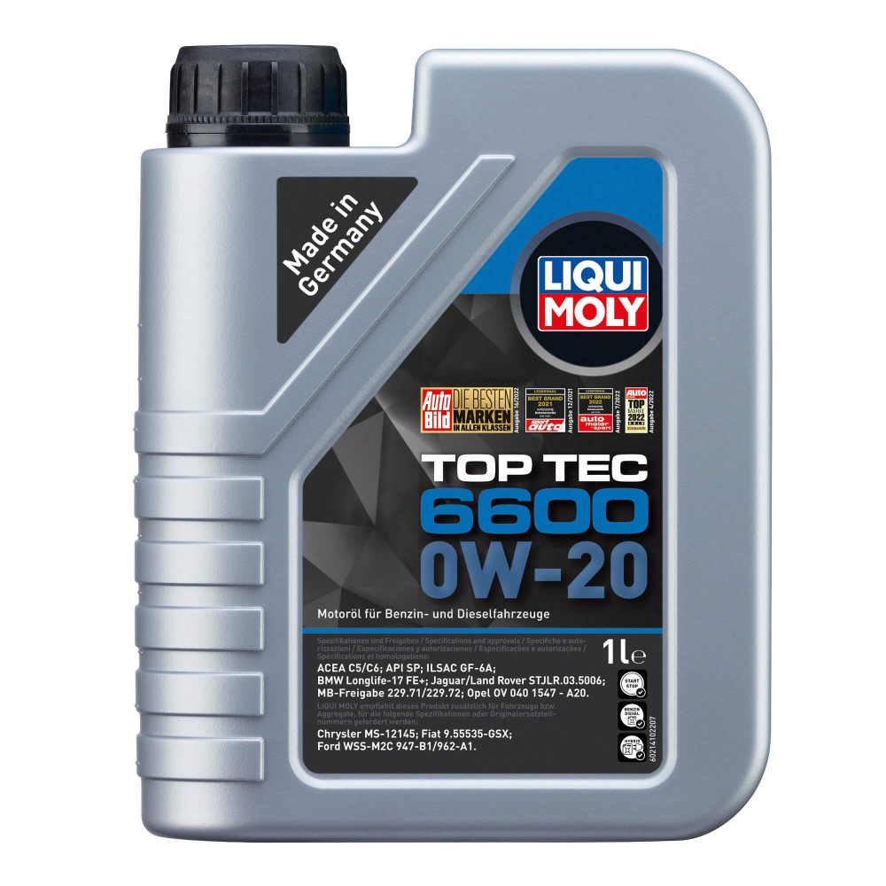 Масло LIQUI MOLY Top Tec 6600 0W-20 - 1 Литър