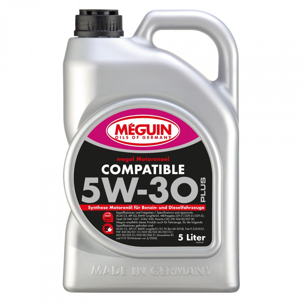 Масло MEGUIN Compatible 5W-30 Plus - 5 Литра