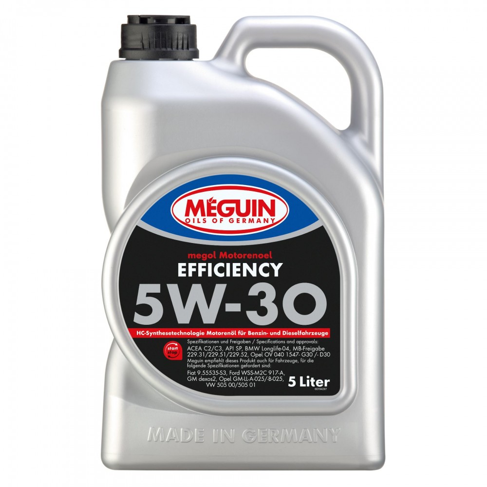 Масло MEGUIN Efficiency 5W-30 - 5 Литра