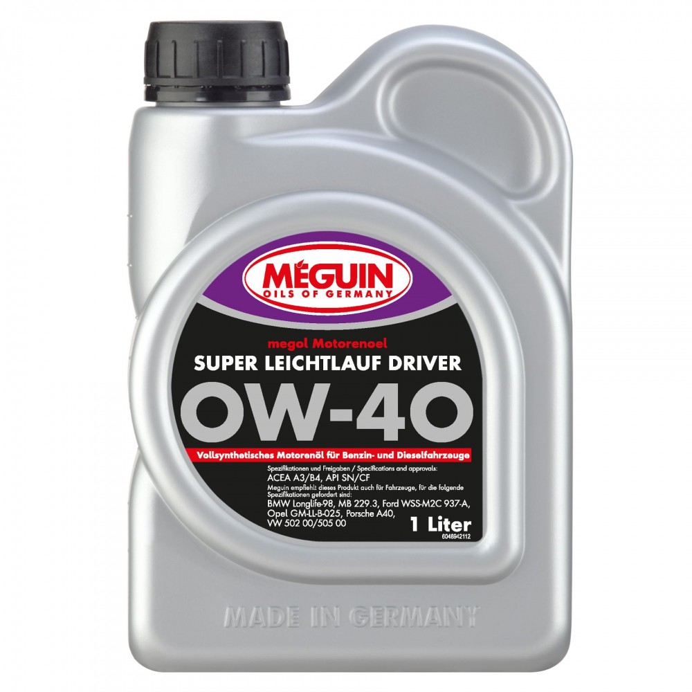 Масло MEGUIN Super Leichtlauf Driver 0W-40 - 1 Литър