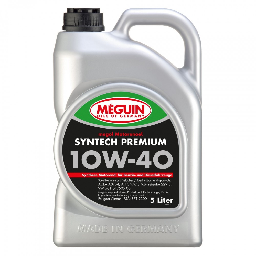 Масло MEGUIN Syntech Premium 10W-40 - 5 Литра