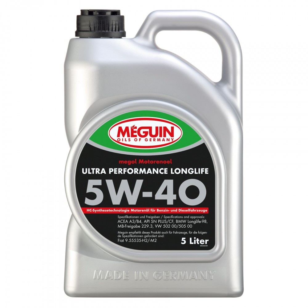 Масло MEGUIN Ultra Performance Longlife 5W-40 - 5 Литра