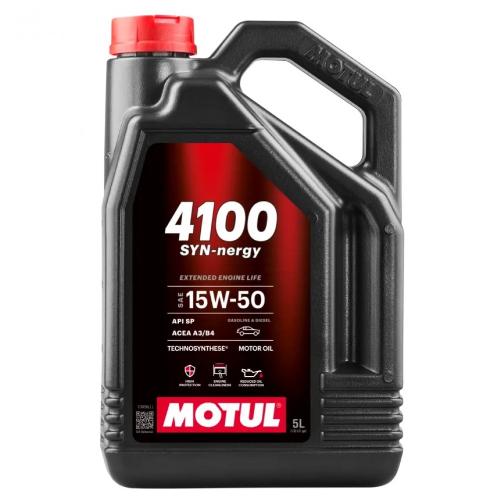 Масло Motul 4100 SYN-nergy 15W-50 - 5 Литра