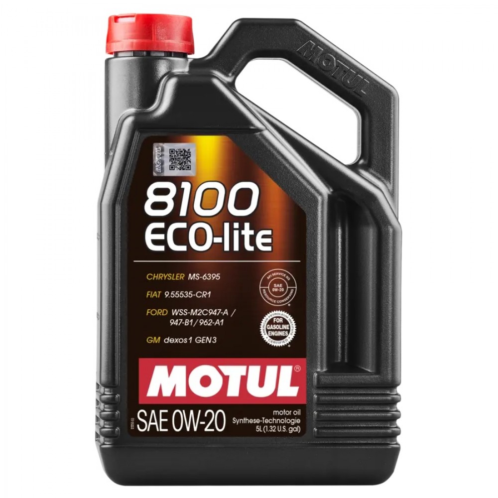 Масло Motul 8100 ECO-lite 0W-20 - 5 Литра