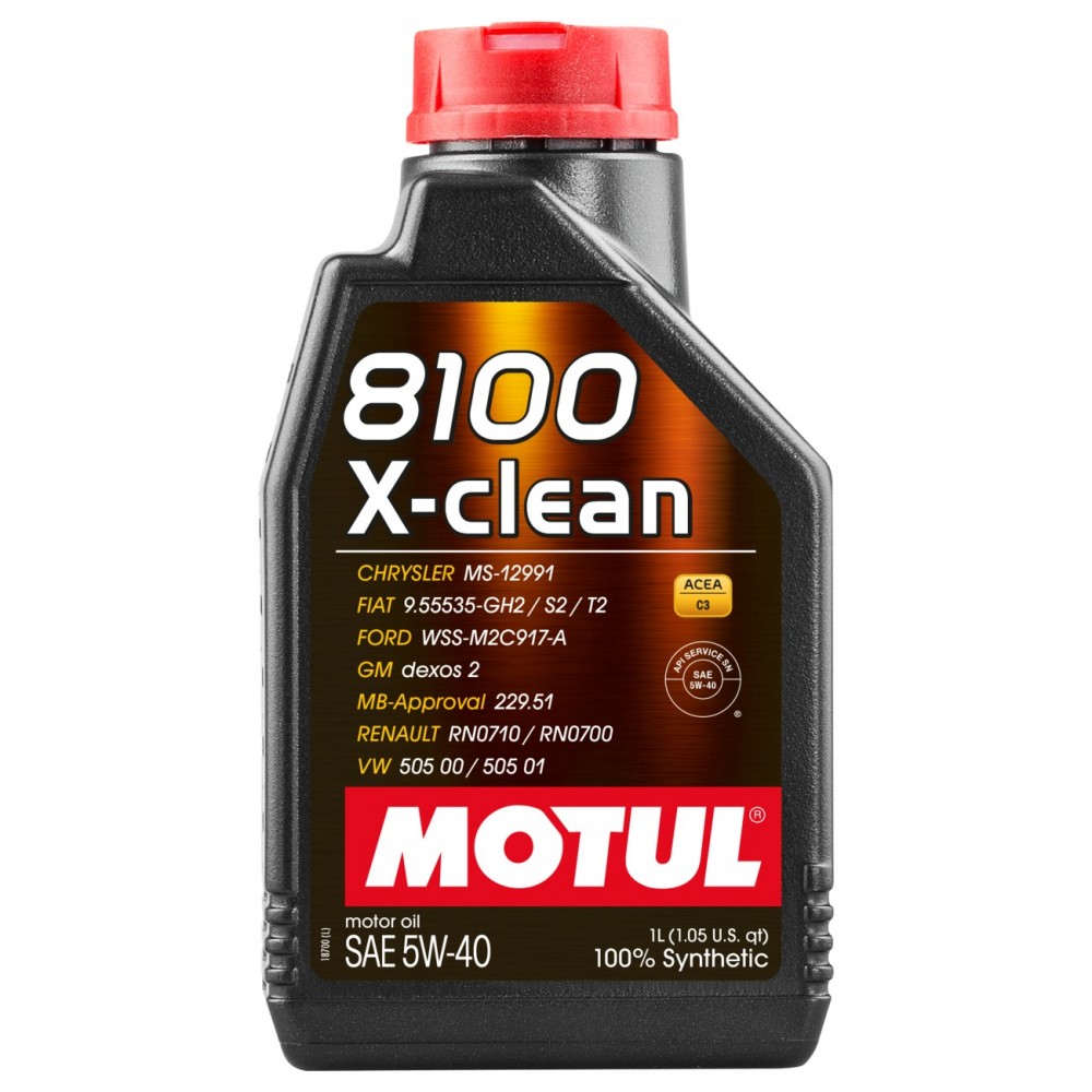 Масло Motul 8100 X-clean 5W-40 C3 - 1 Литър Масло Motul 8100 X-clean 5W-40 C3 - 1 Литър