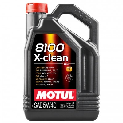 Масло Motul 8100 X-clean 5W-40 C3 - 5 Литра