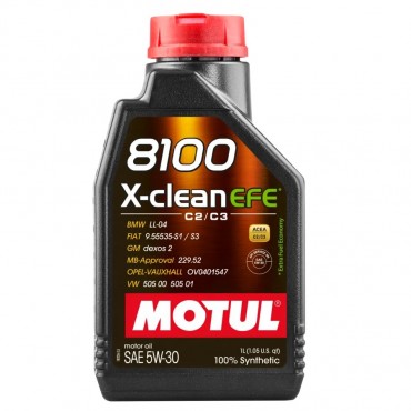 Масло Motul 8100 X-clean EFE 5W-30 - 1 Литър