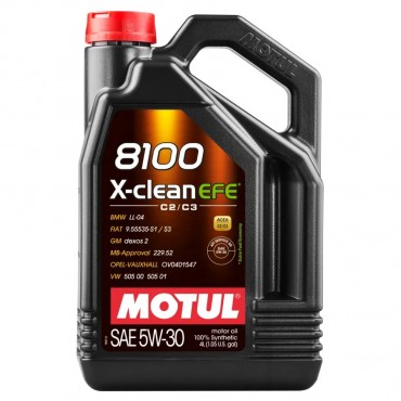 Масло Motul 8100 X-clean EFE 5W-30 - 4 Литра