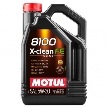 Масло Motul 8100 X-clean FE 5W-30 - 5 Литра