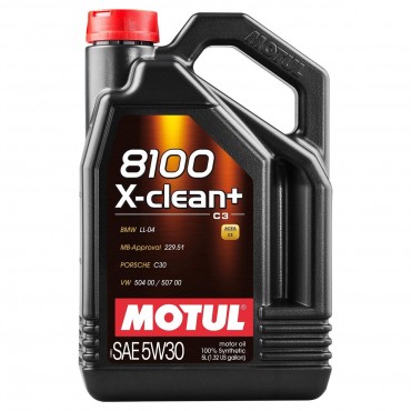 Масло Motul 8100 X-clean+ C3 5W-30 - 5 Литра