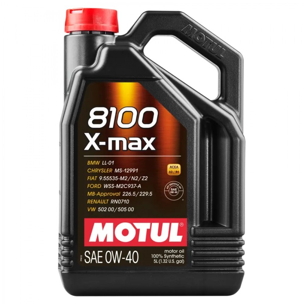 Масло Motul 8100 X-max 0W-40 - 5 Литра Масло Motul 8100 X-max 0W-40 - 5 Литра