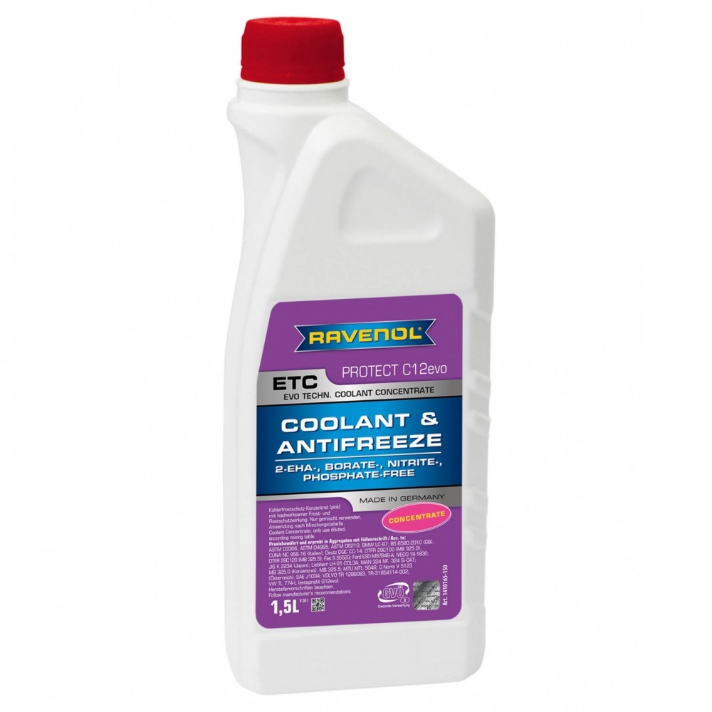Антифриз концентрат RAVENOL ETC Protect C12evo - 1,5 Литра