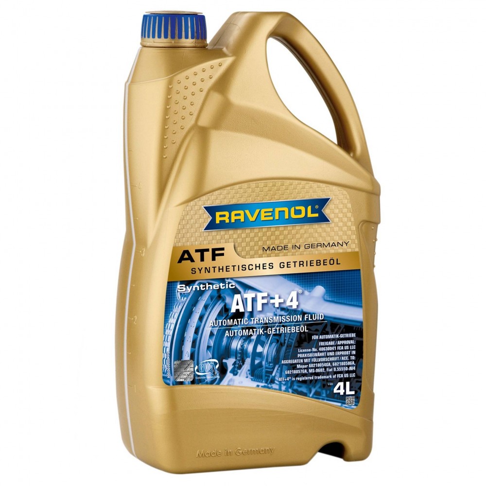 Масло RAVENOL ATF+4 Fluid - 4 Литра Масло RAVENOL ATF+4 Fluid - 4 Литра