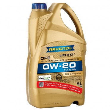 Масло RAVENOL DFE 0W-20 - (4+1 гратис) 5 Литра