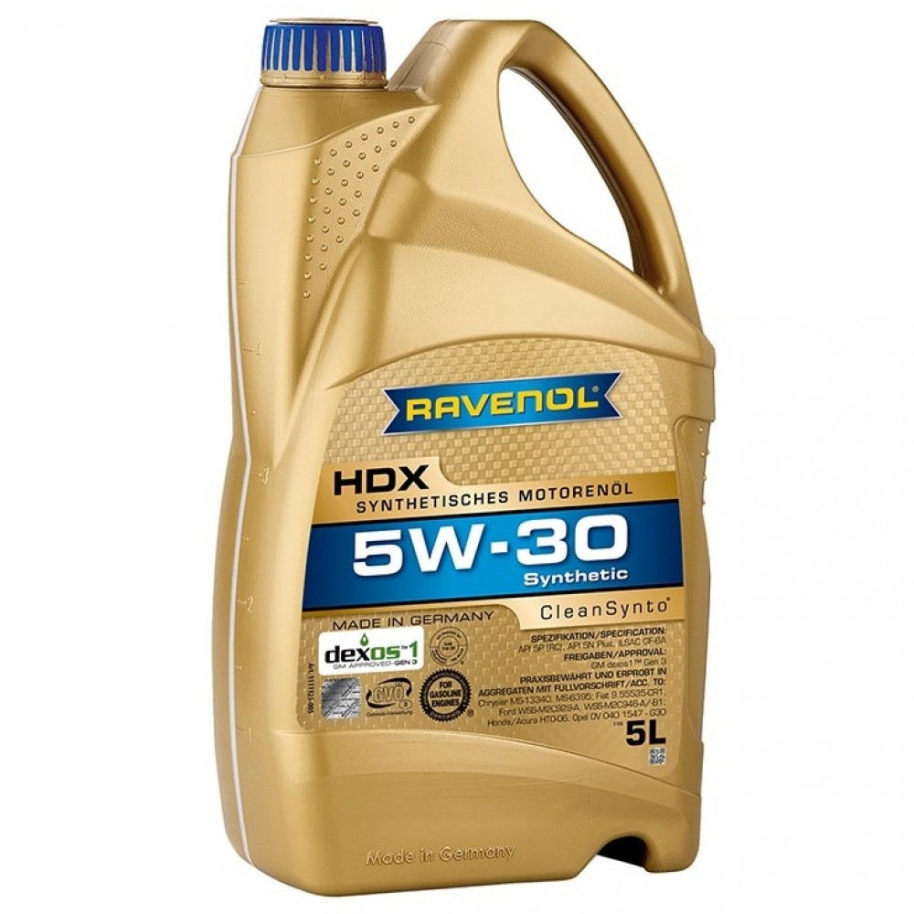 Масло RAVENOL HDX 5W-30 - 5 Литра