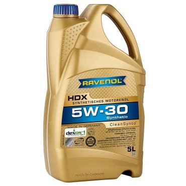 Масло RAVENOL HDX 5W-30 - 5 Литра