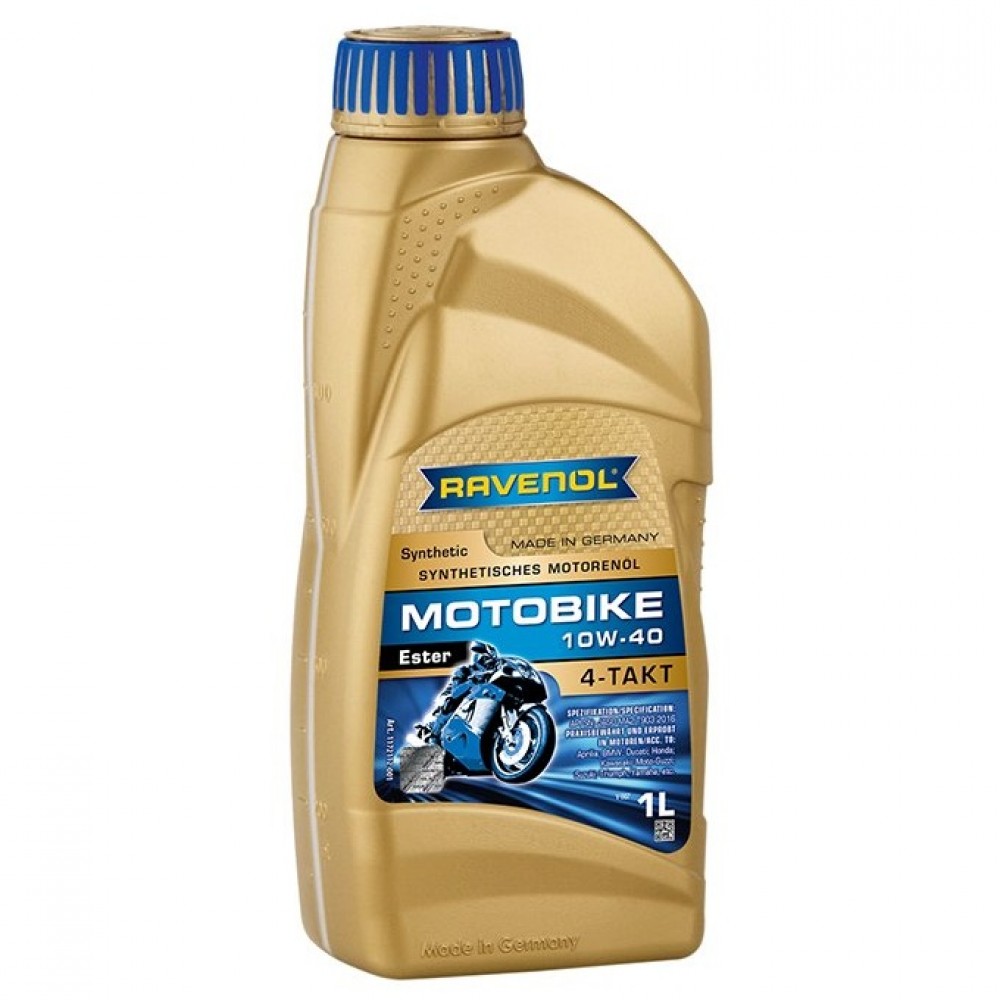 Масло RAVENOL Motobike 4-T Ester 10W-40 - 1 Литър