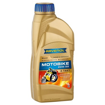 Масло RAVENOL Motobike 4-T Mineral 20W-50 - 1 Литър