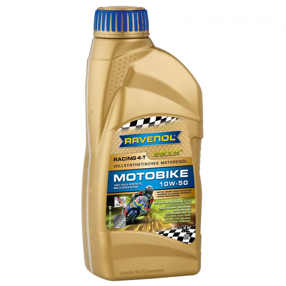 Масло RAVENOL Racing 4-T Motobike 10W-50 - 1 Литър
