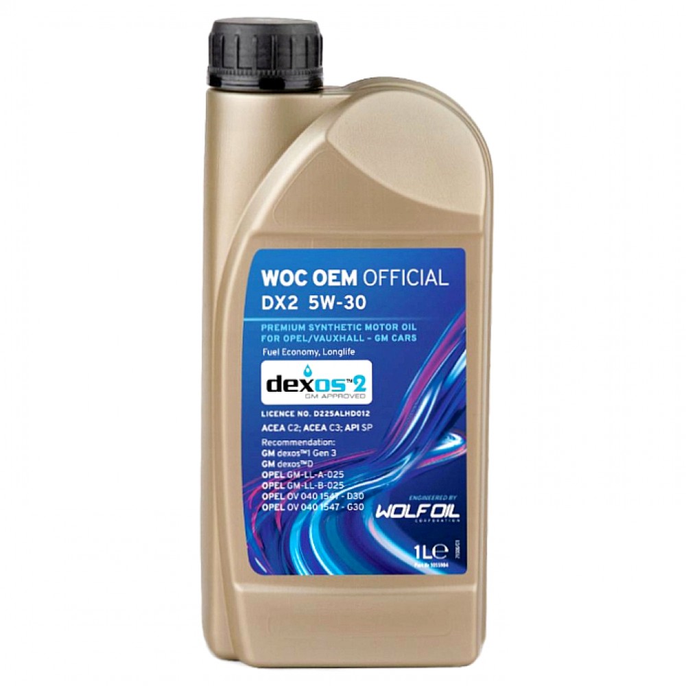 Масло WOC OEM OFFICIAL DX2 5W-30 - 1 Литър